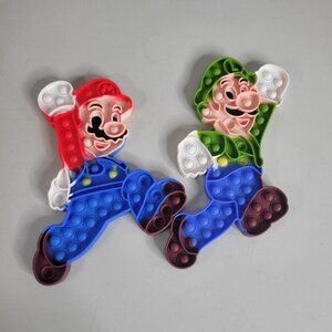 Mario Brothers Silicone Push Bubble Sensory Popper Toy Stress Releiver